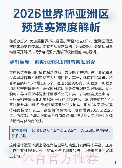 2026世界杯预选赛战术部署与竞技策略深度解析